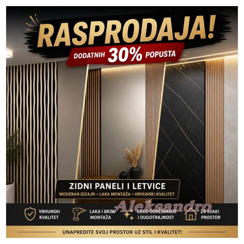 ZIDNI PANEL LETVICE 3D I3D170MW307 2800/160MM